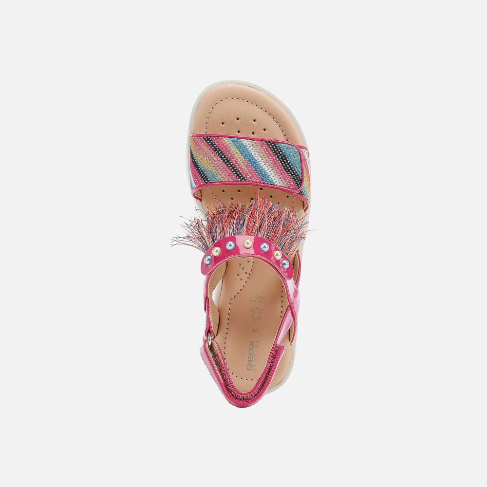 Sandalias Geox Menina Rosa - Coralie - ASPBV6305